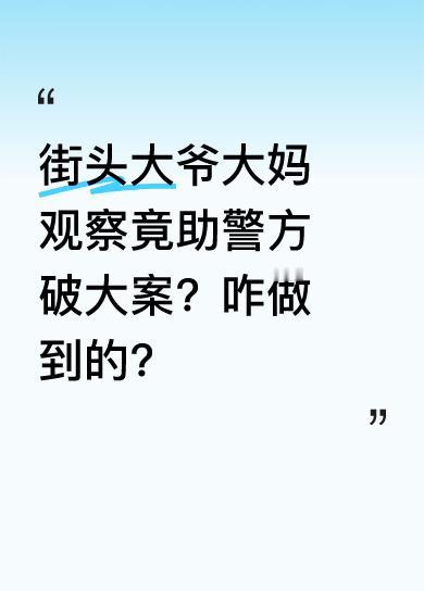 陕西省宝鸡市公安局破获一起特大案件，源于街头大爷大妈的细心观察。眉县公安局110