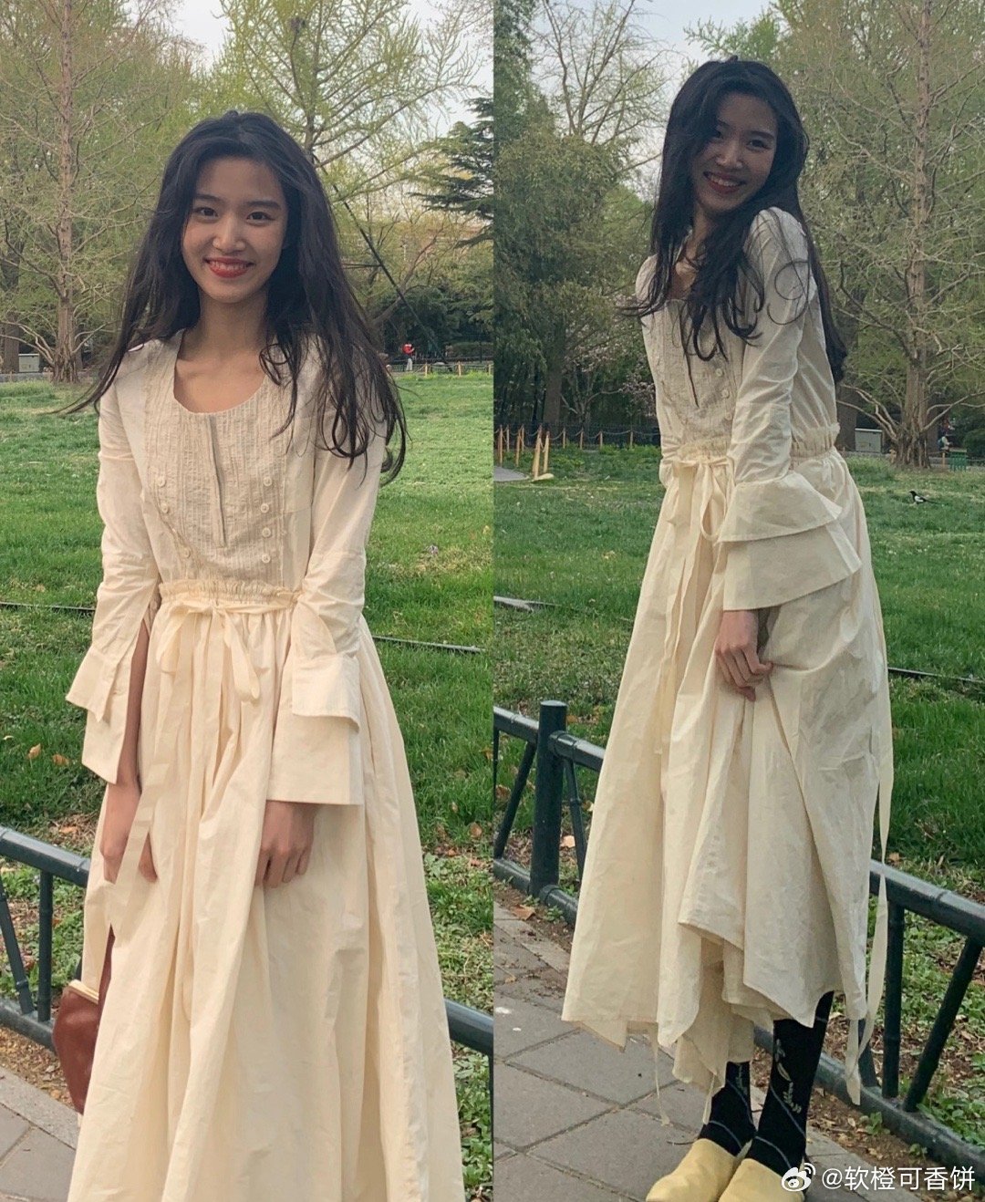 卢昱晓几年前的穿搭就……很艺术[doge]这个时候好瘦，演三娘的时候明显圆润[