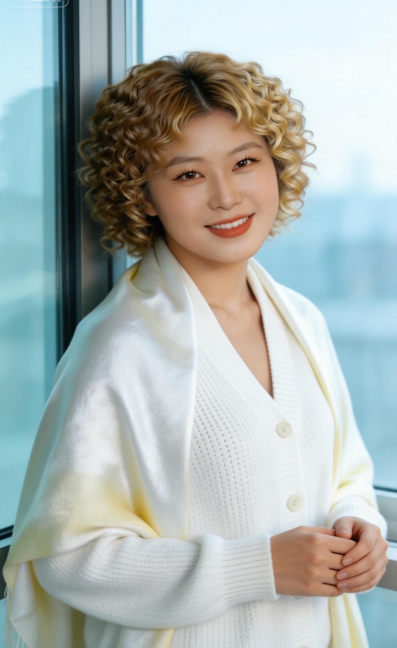 温柔微笑，暖阳下的优雅时光