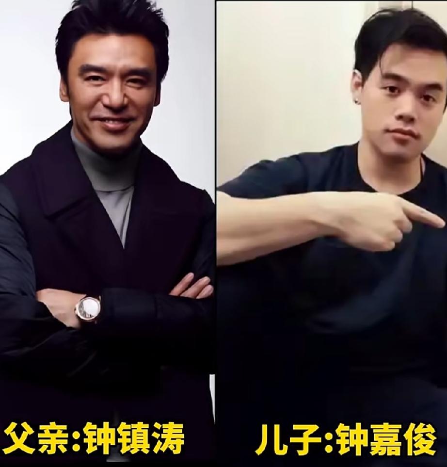 五组明星父子颜值大比拼血脉基因，一眼看出亲生五官神态高度重合你还知道哪些神