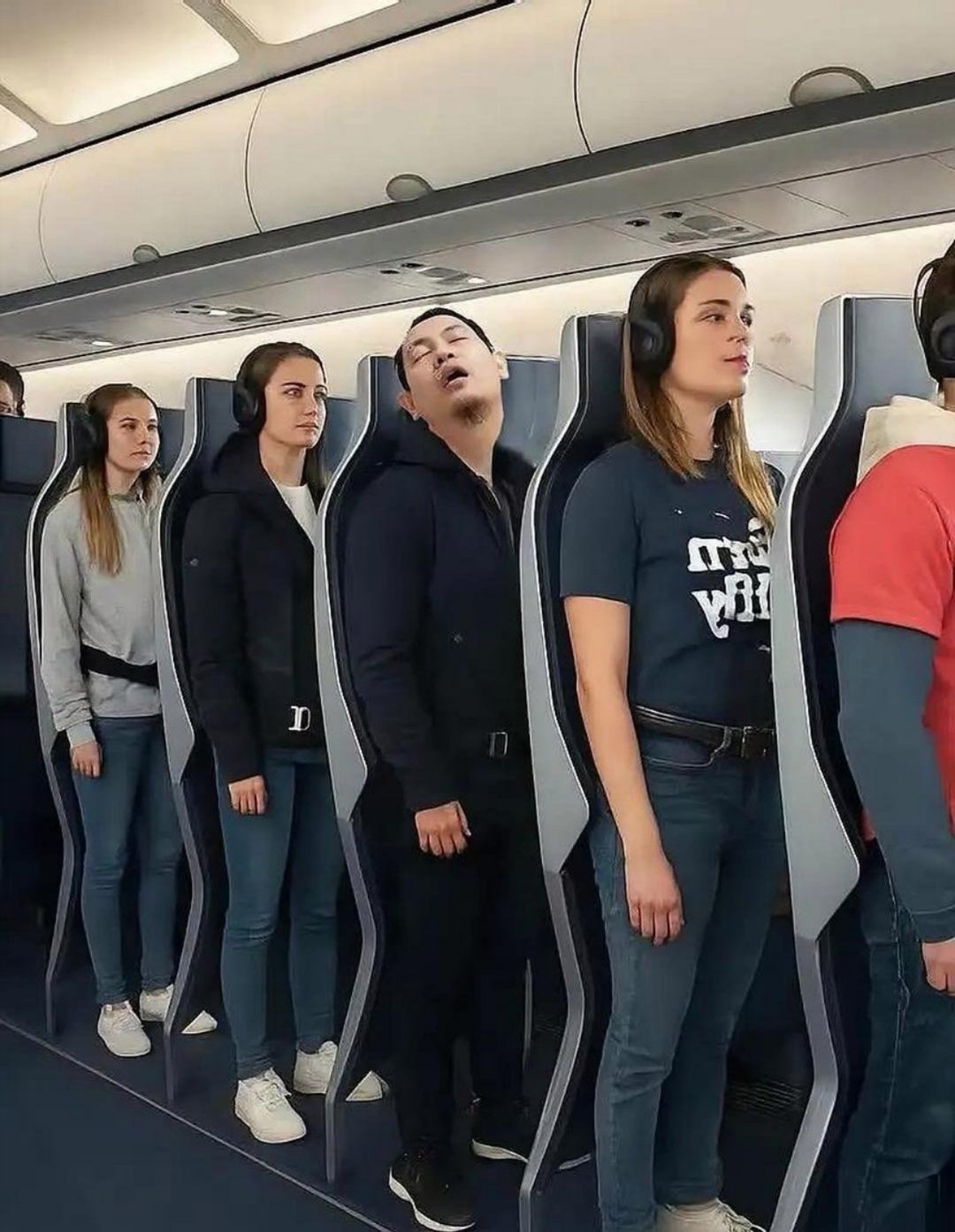 欧洲出现无座“站飞机”，有没有会引进国内，你会去坐吗？