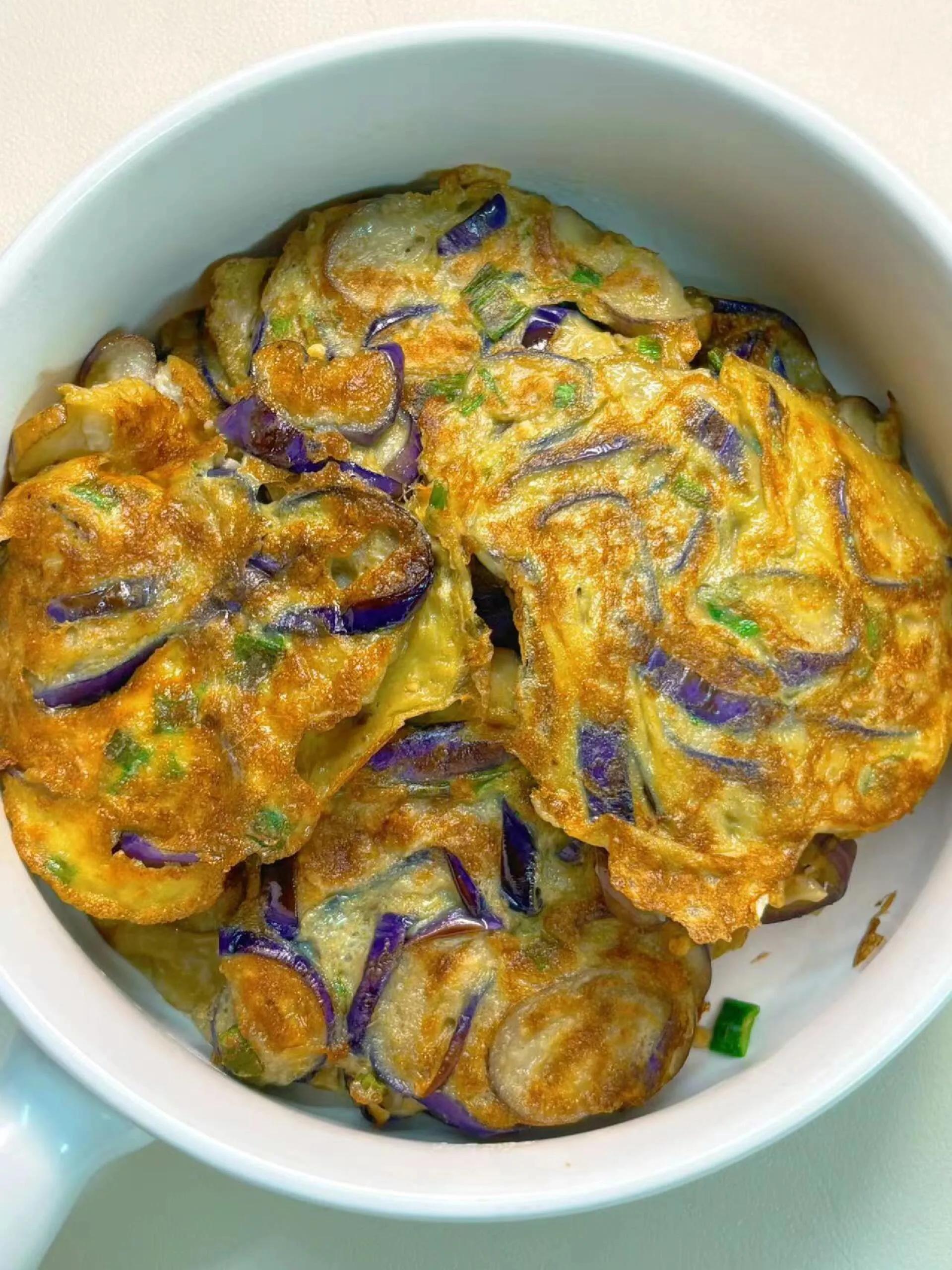 茄子鸡蛋煎饼