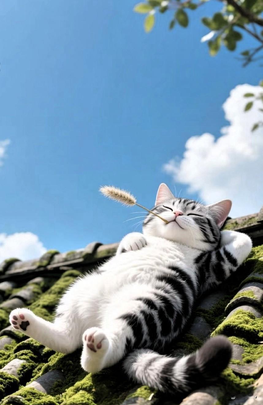 我家猫咪一到睡觉时间就像按下关机键，瞬间进入“深度离线”模式。四仰八叉地躺在