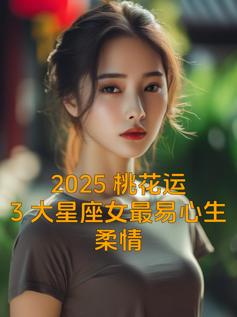 2025桃花运：3大星座女最易心生柔情