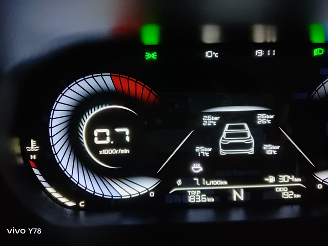 新车这个油耗怎么样才买没半个月今回家跑的