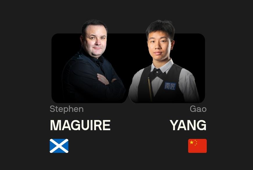 高阳单杆过百，5-4淘汰马奎尔，挺进德国大师赛正赛！  北京时间1月8日晚