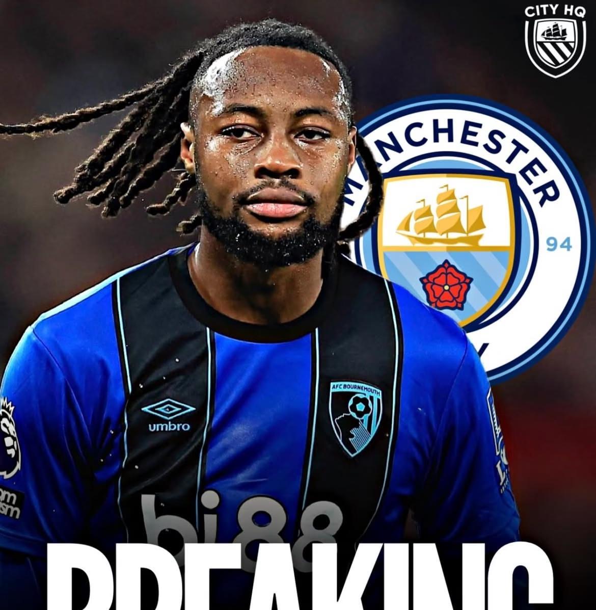 曼城买塞梅尼奥，阿森纳瑟瑟发抖，英超冠军又没了？罗马诺称，曼城即将签下伯恩茅斯