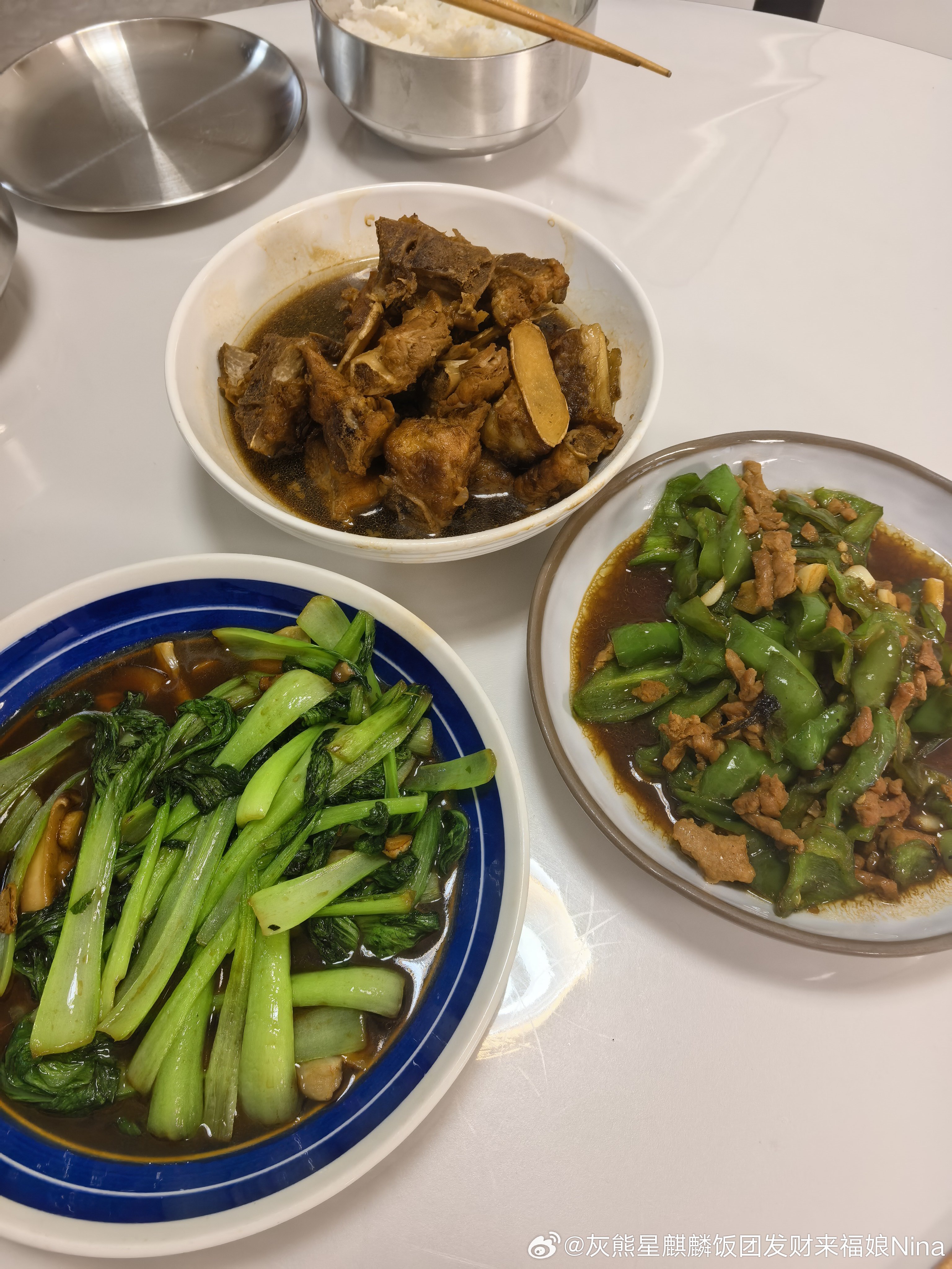吃饭！我吃粗粮馒头[大笑]晚餐​​​