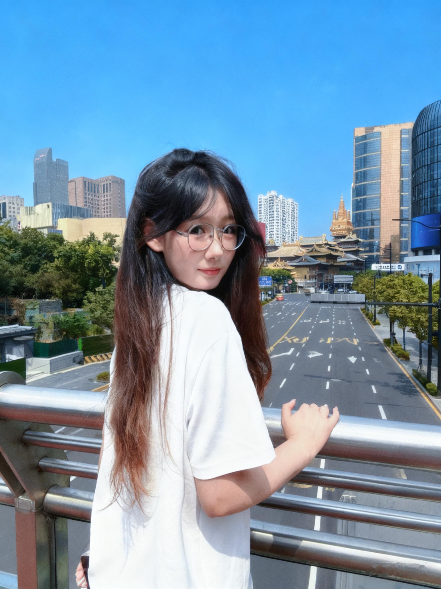 豆包P图太权威了这还用怕国庆期间人多？车都能去除，何况是路人了[doge]​​​