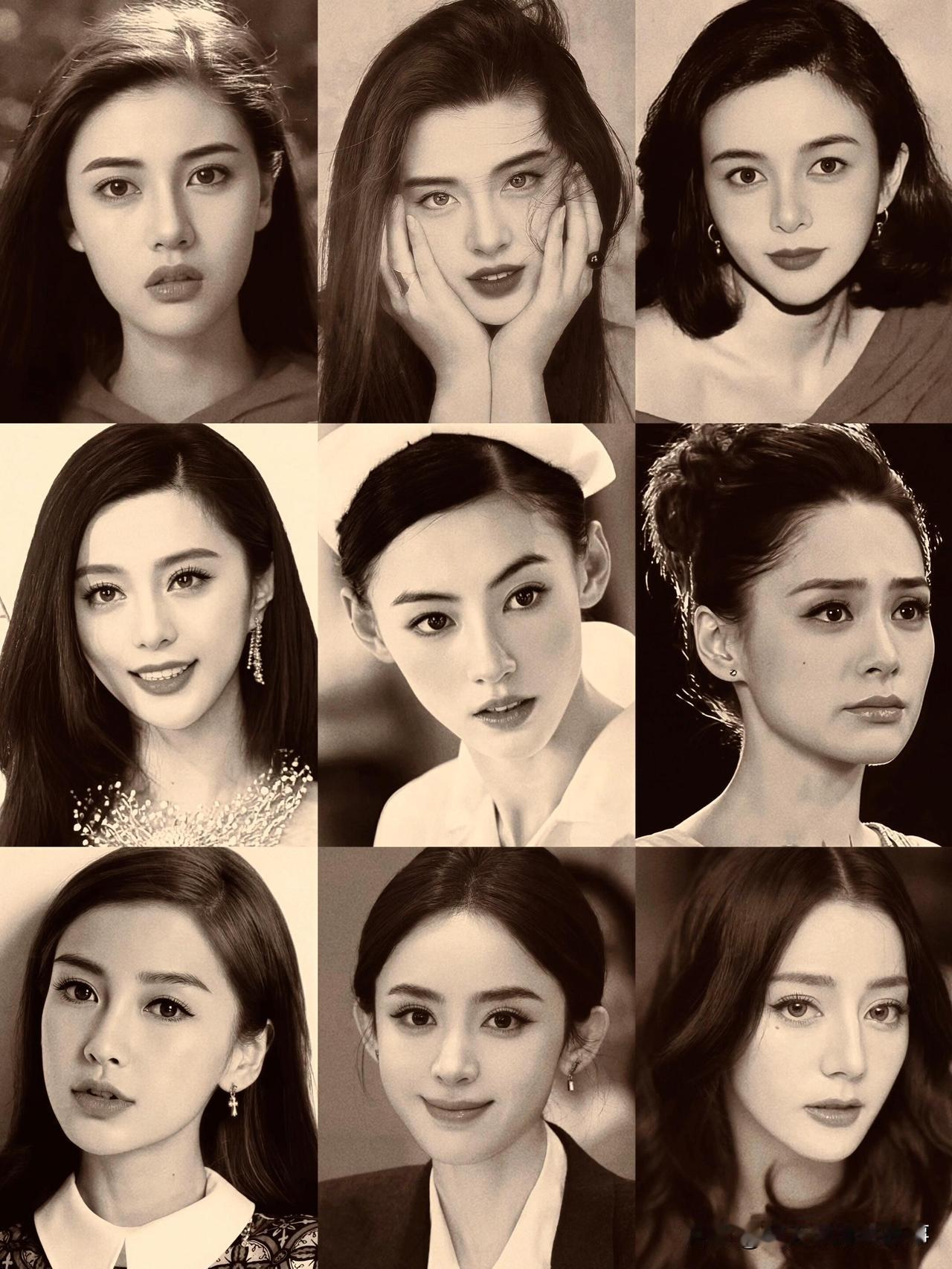 中日韩浓颜美人同框对比，气质差异真的大，看了图一图二，落差感直接拉满，也就金喜善