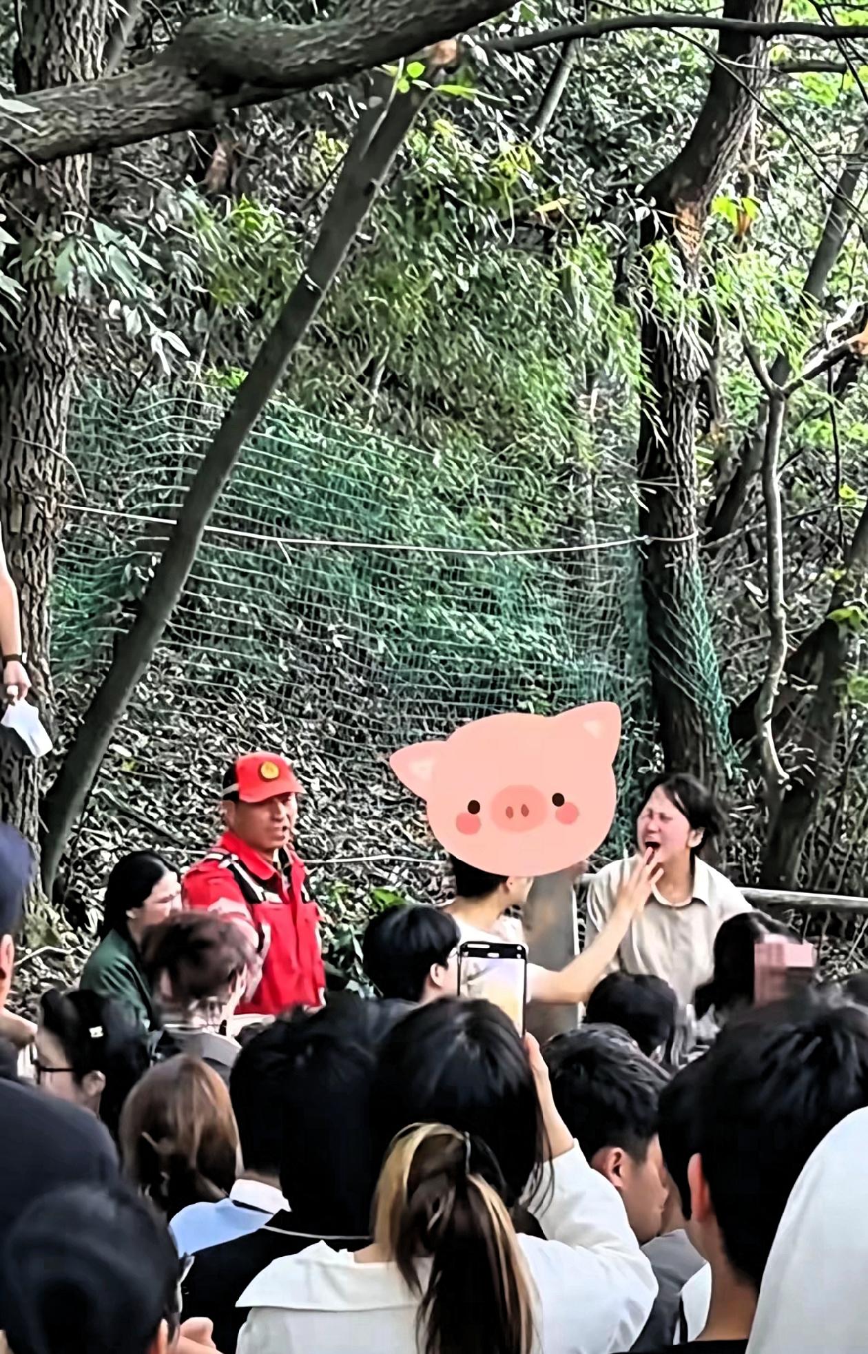 男朋友带着女朋友的闺蜜去爬杭州北高峰，女朋友带着另一个闺蜜也去爬山了，但这四个人