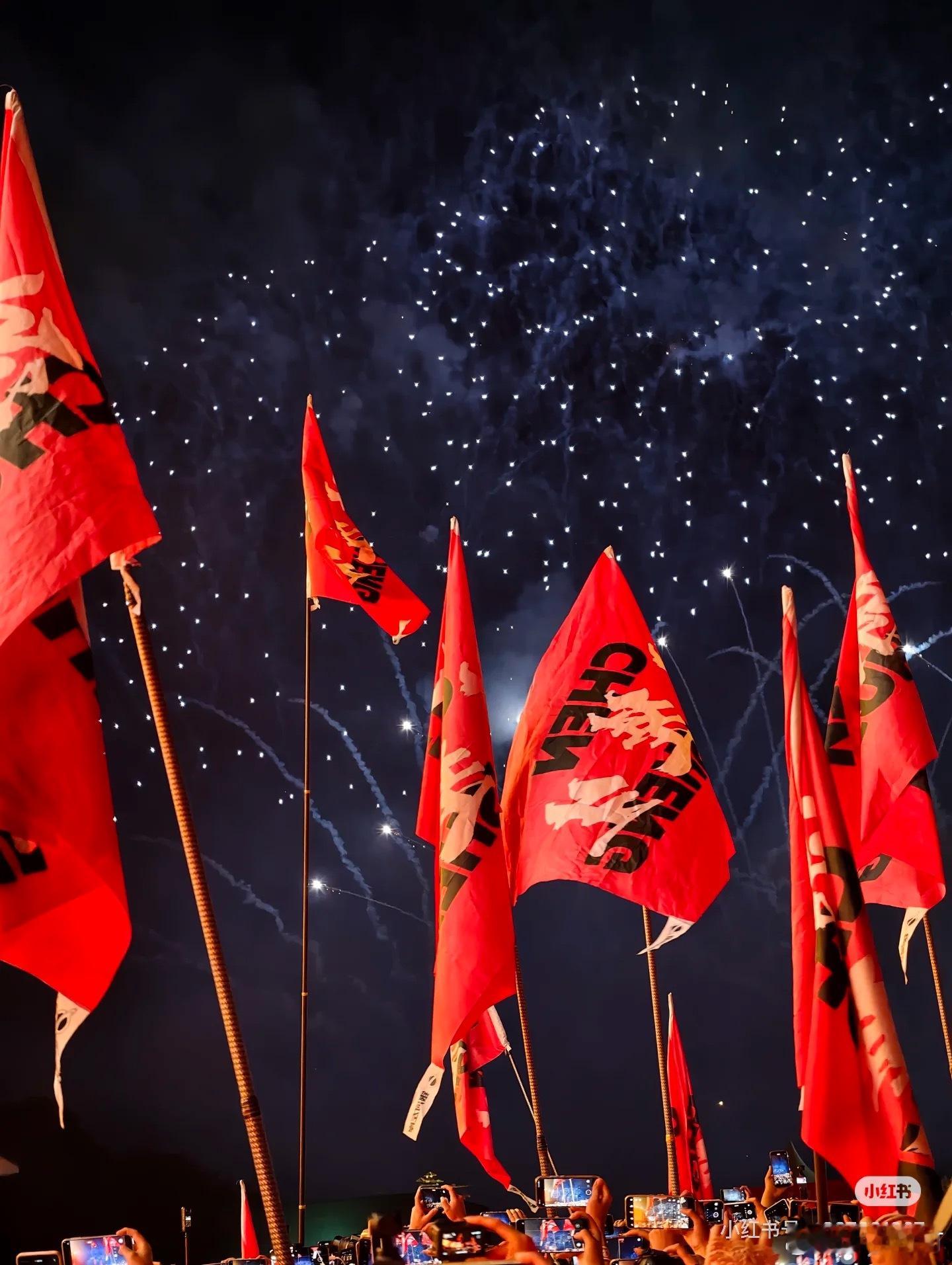 陈楚生我们爱你❤️好美的大旗！家姐好牛逼的爱！​​​