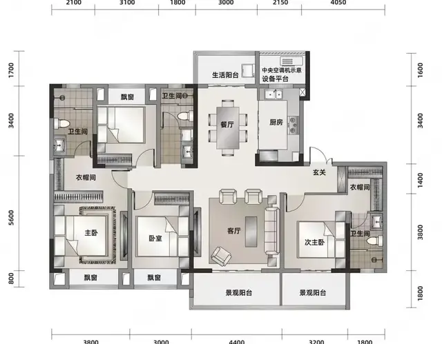 该用怎样的语言描述这款户型呢?