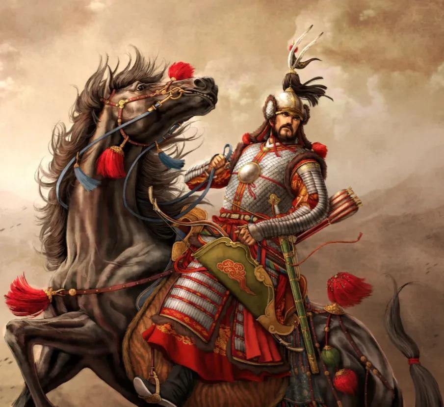 1622年，西平堡之战，罗一贯与5万八旗精锐厮杀。罗一贯精疲力竭，对着京城方向跪