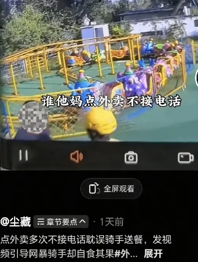 网红用一条视频得罪了全北京外卖员。有50万粉丝的北京辉子凌晨两点发了一条痛诉