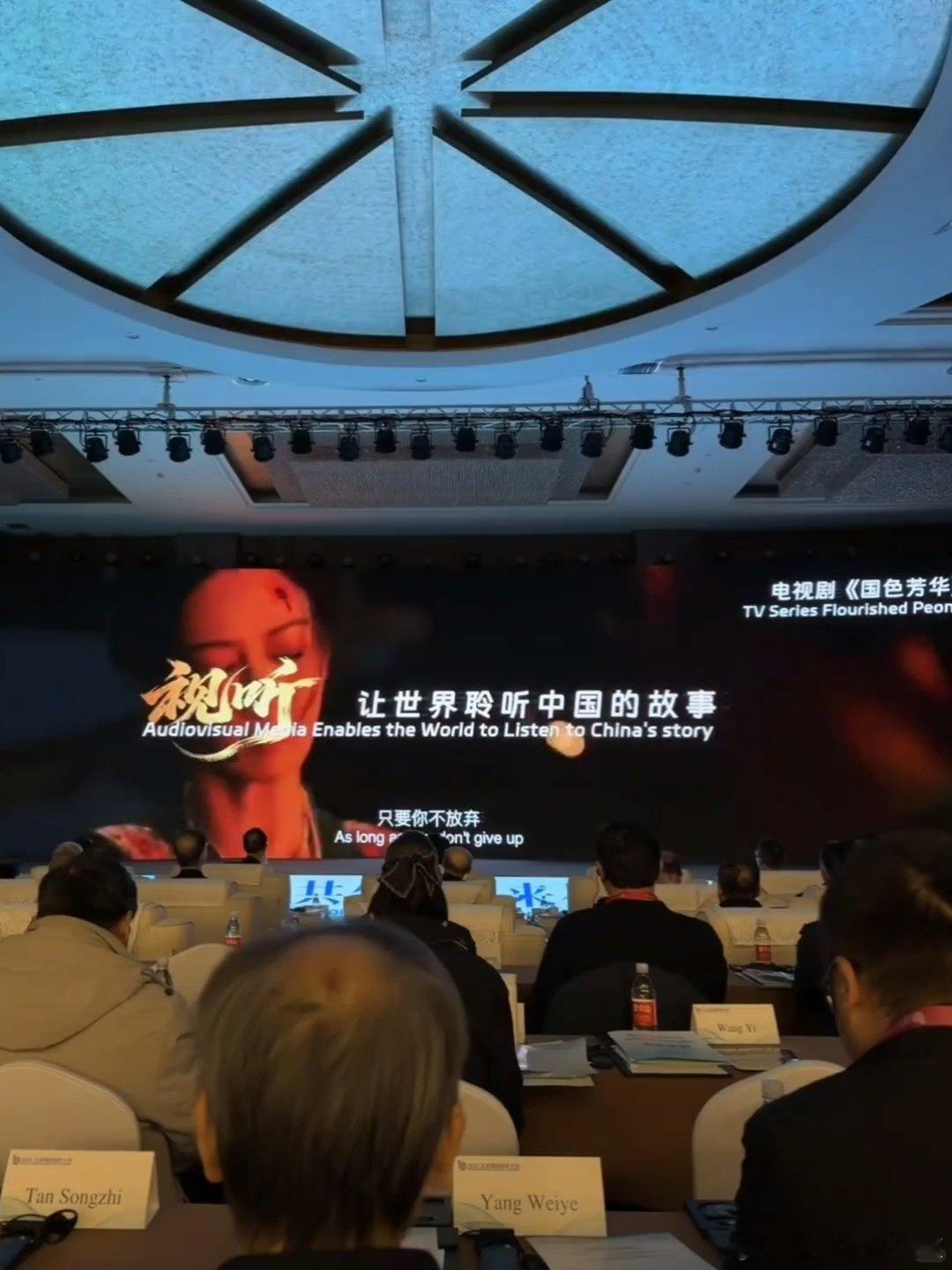 《国色芳华》在2025北京国际视听大会上登北京大视听年度快闪片！我有一种预感，刘