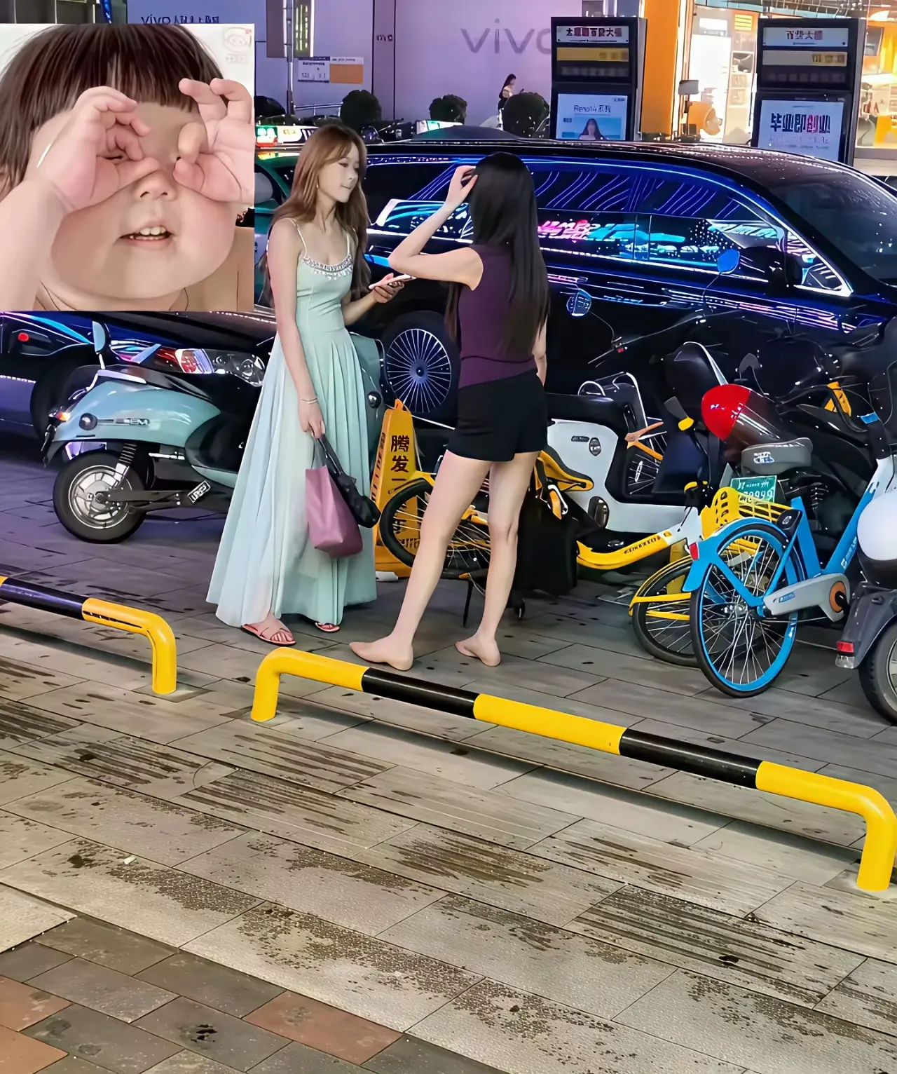 街上看到的漂亮女生，都很好看呀！