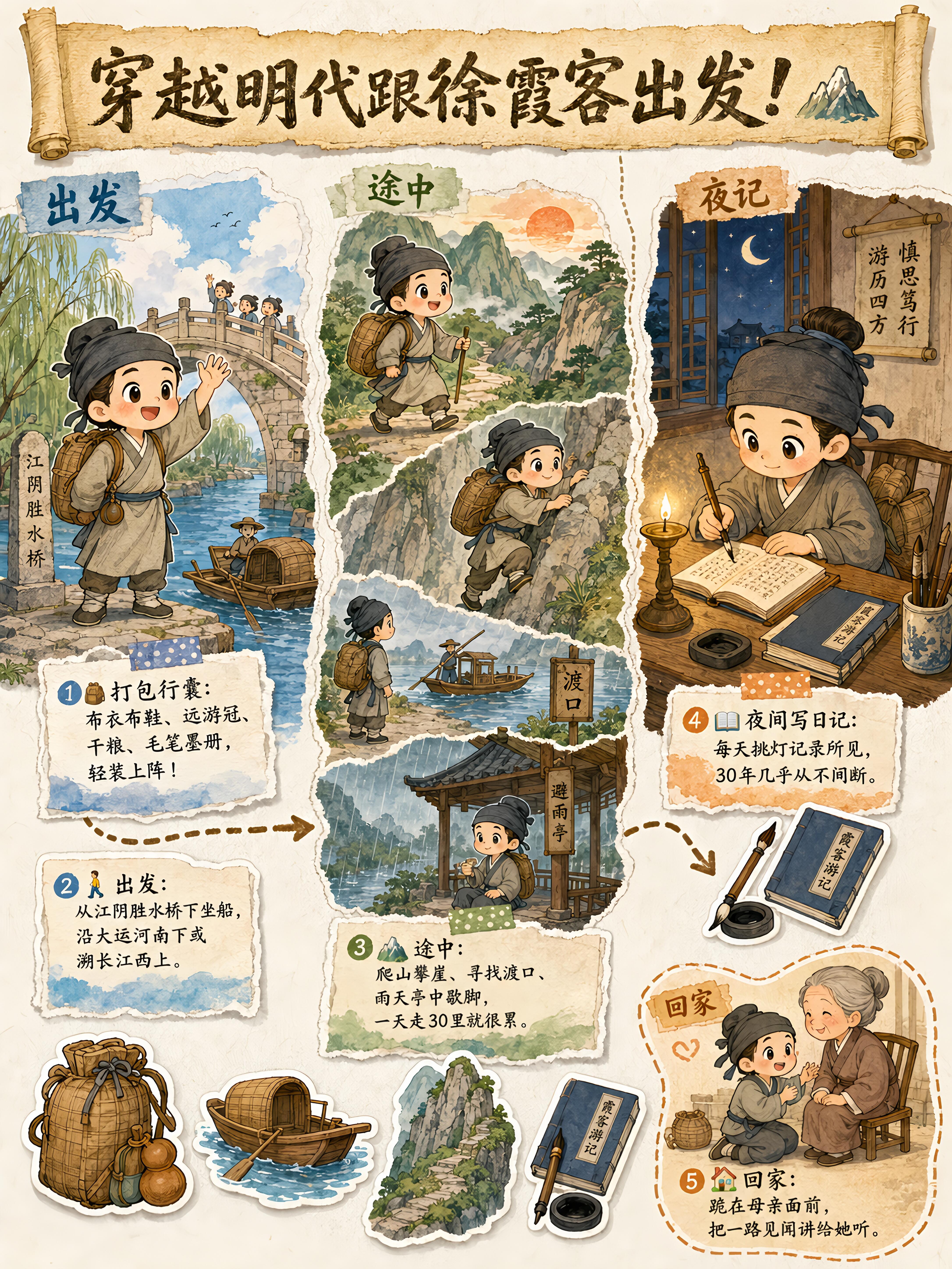 徐霞客400年前的旅行达人，怎么走遍中国？