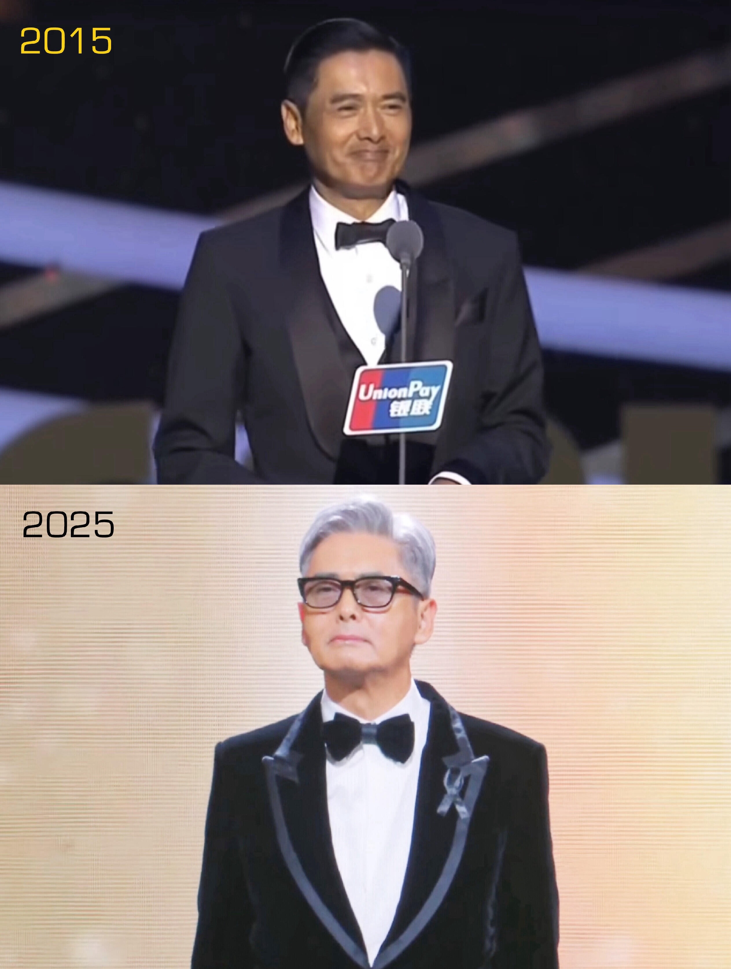 周润发十年前VS十年后周润发时隔十年再登MAMA，压轴给权志龙颁布年度艺人大奖