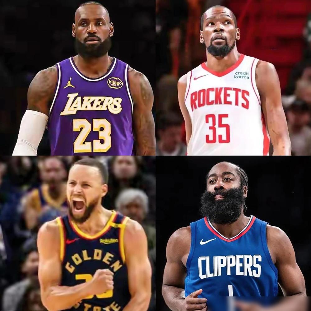 四老超巨“詹杜库登”，本赛季谁的表现更强！1、詹姆斯，41岁，场均出场34.2分