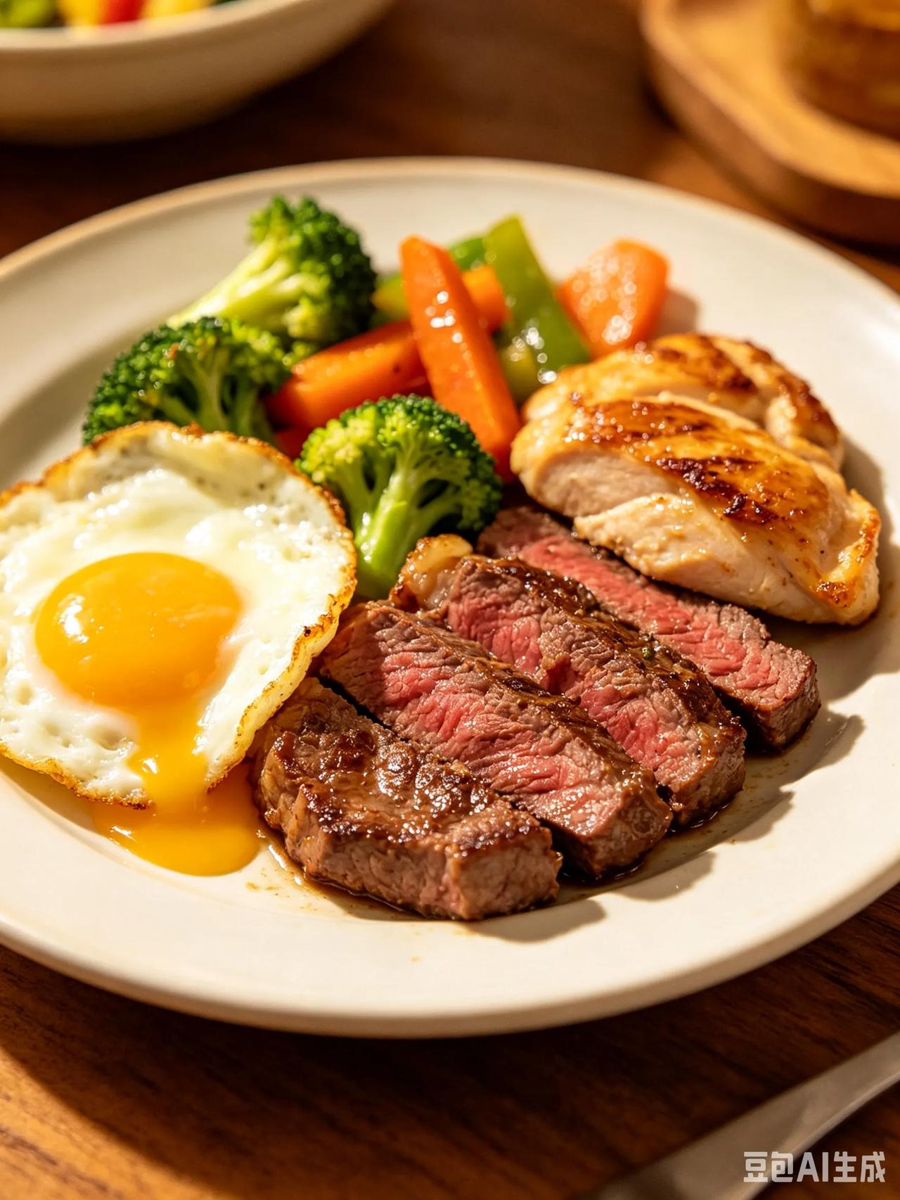 为了增肌，改变了我的饮食习惯。增加肌肉，不仅要抗阻运动，还要吃富含蛋白质的食