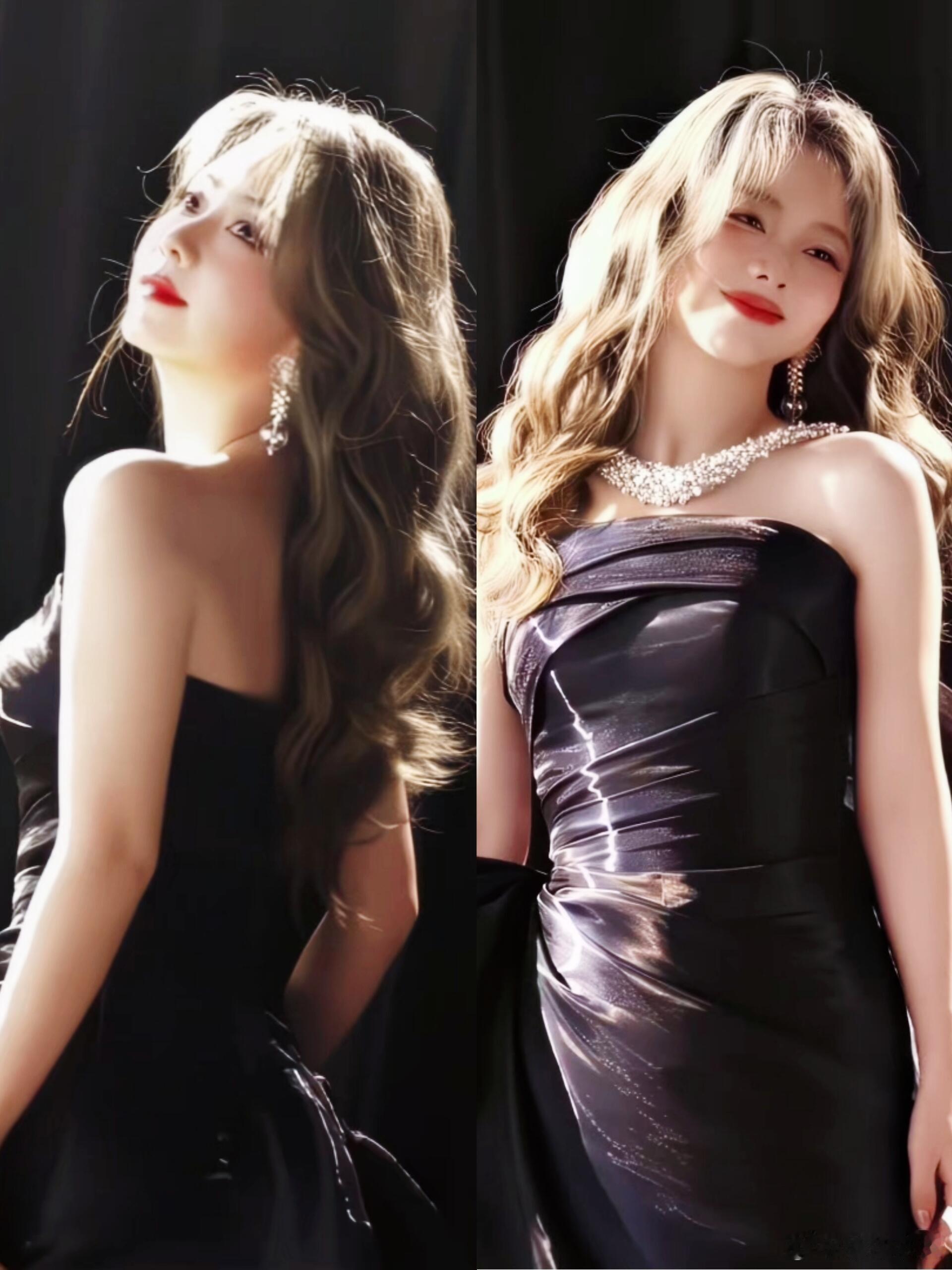 谭松韵生日会这身金色卷发芭比造型，真的美到心坎里，女团风驾驭得太好了，完全被惊艳