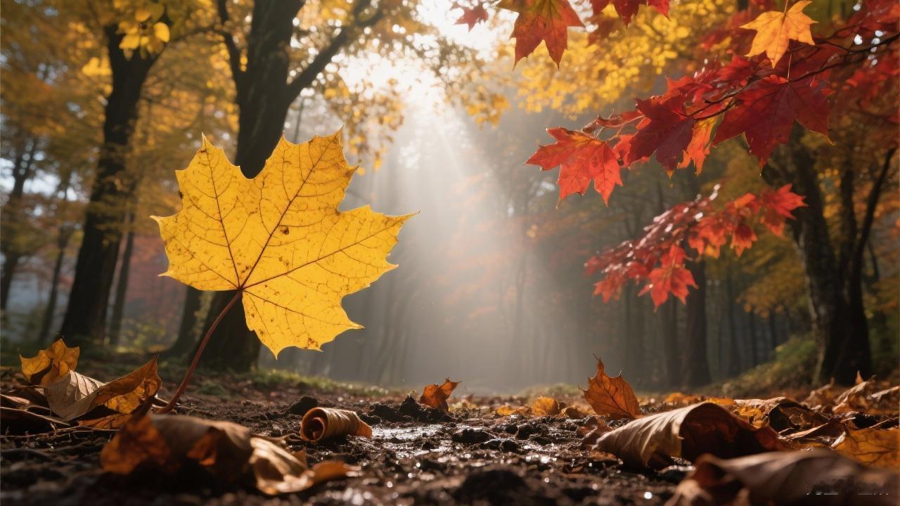 一叶知秋，多叶是不是更知秋呢？秋天叶子秋来叶别枝