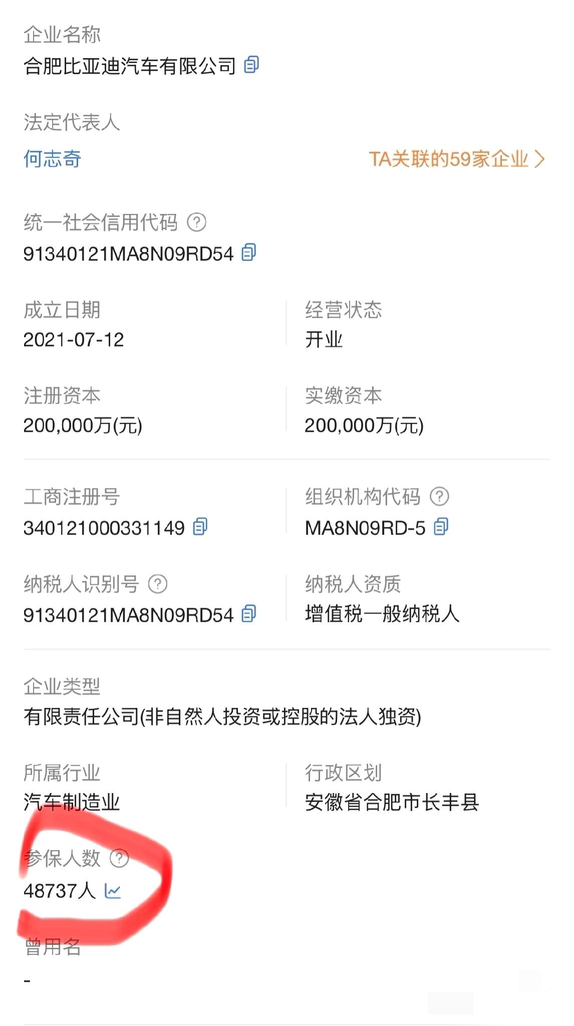 比亚迪让长丰县成为全国新能源第一县…在合肥长丰县设有比亚迪的超级工厂，202