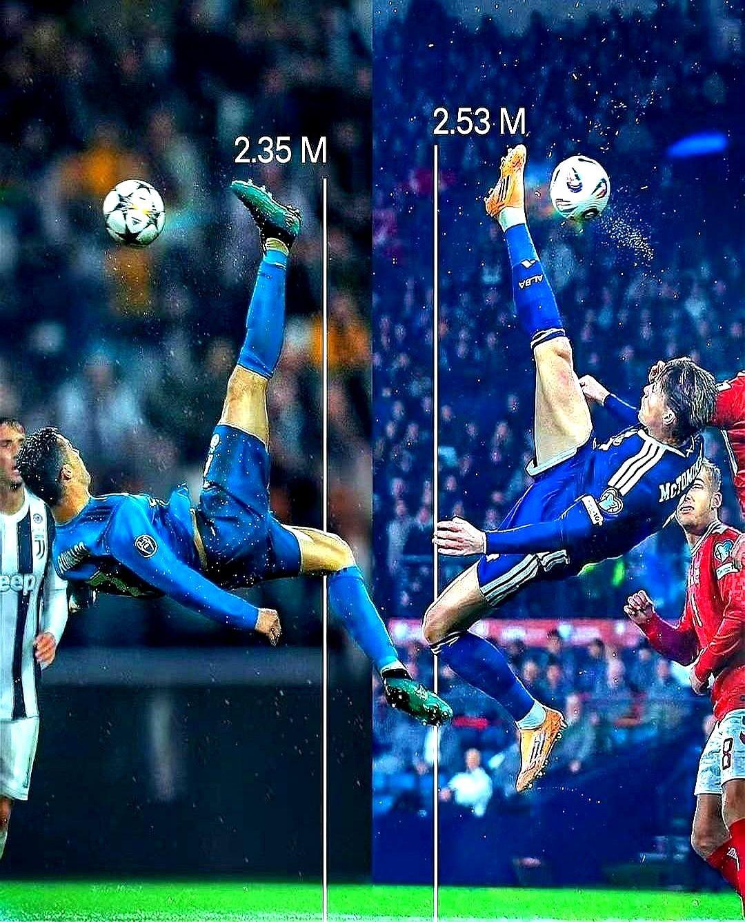 知道吗？C罗当年那个飞身倒钩，全世界都把那照片当神图挂心里？结果麦克托米奈这小伙