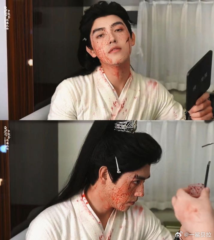 陈飞宇为了逼真在眼睛里滴血浆白日提灯不惧眼部不适，陈飞宇为《白日提灯》段胥亲滴血