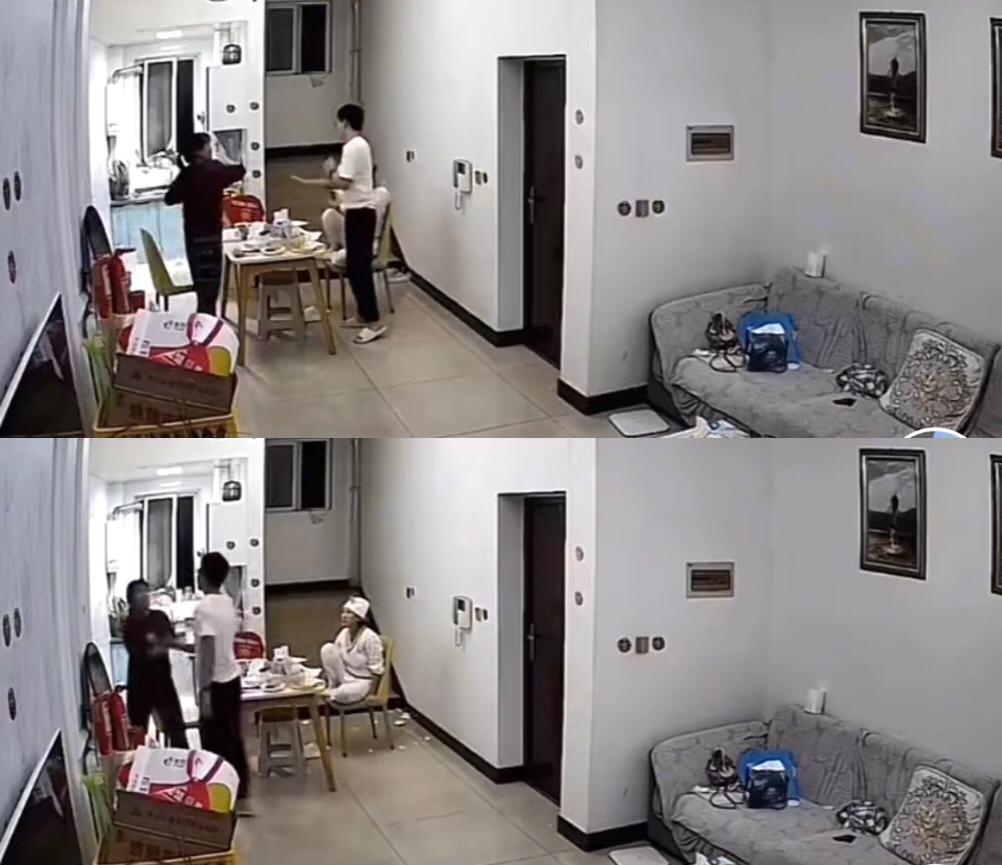 这种儿子能当着老婆的面动手打老妈就是个没用的种！起因是婆婆欲动手拿碗砸月子里的