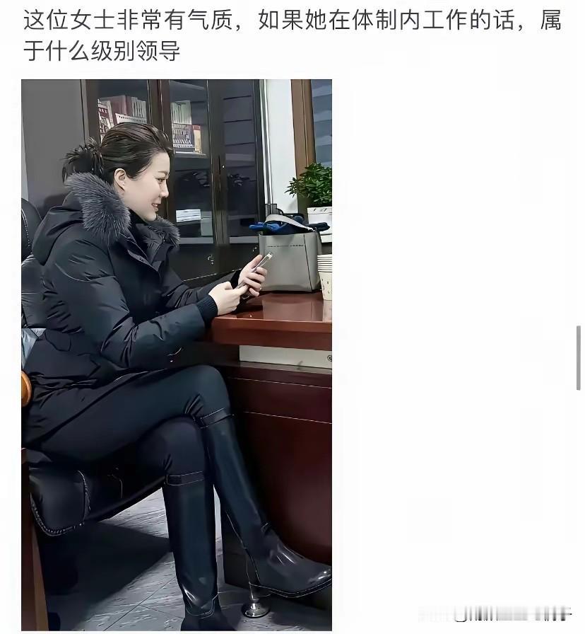 一看就知道，这是一个女强人！