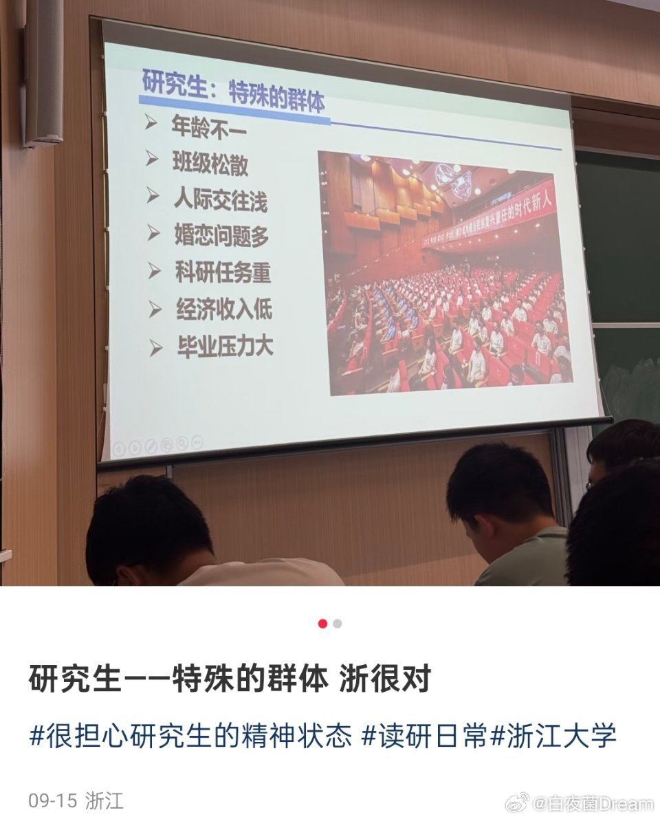 研究生：很特殊的群体。😯😯​​​