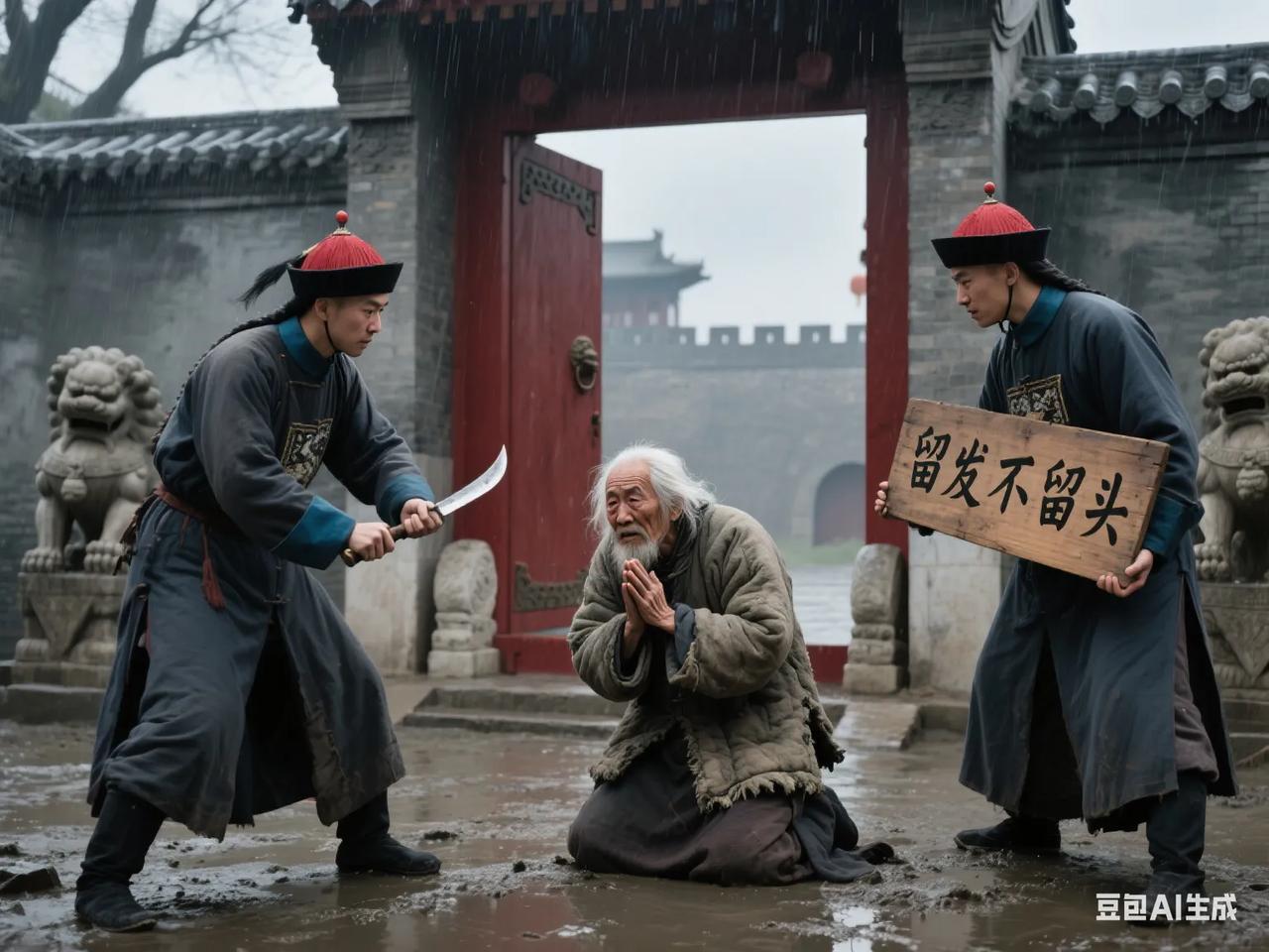 清初，一支起义军行经孙之獬老家时，决定把孙之獬绑了，在他头皮上扎出许多小孔，用猪