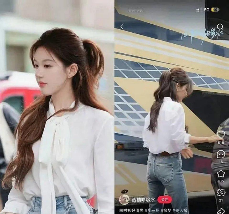 衣服一样说衣服都这样，但这发型也一模一样是不是就有点…直接搬啊？​​​