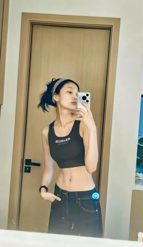 孙千，170cm，这身材苗条，没有一点多余脂肪！