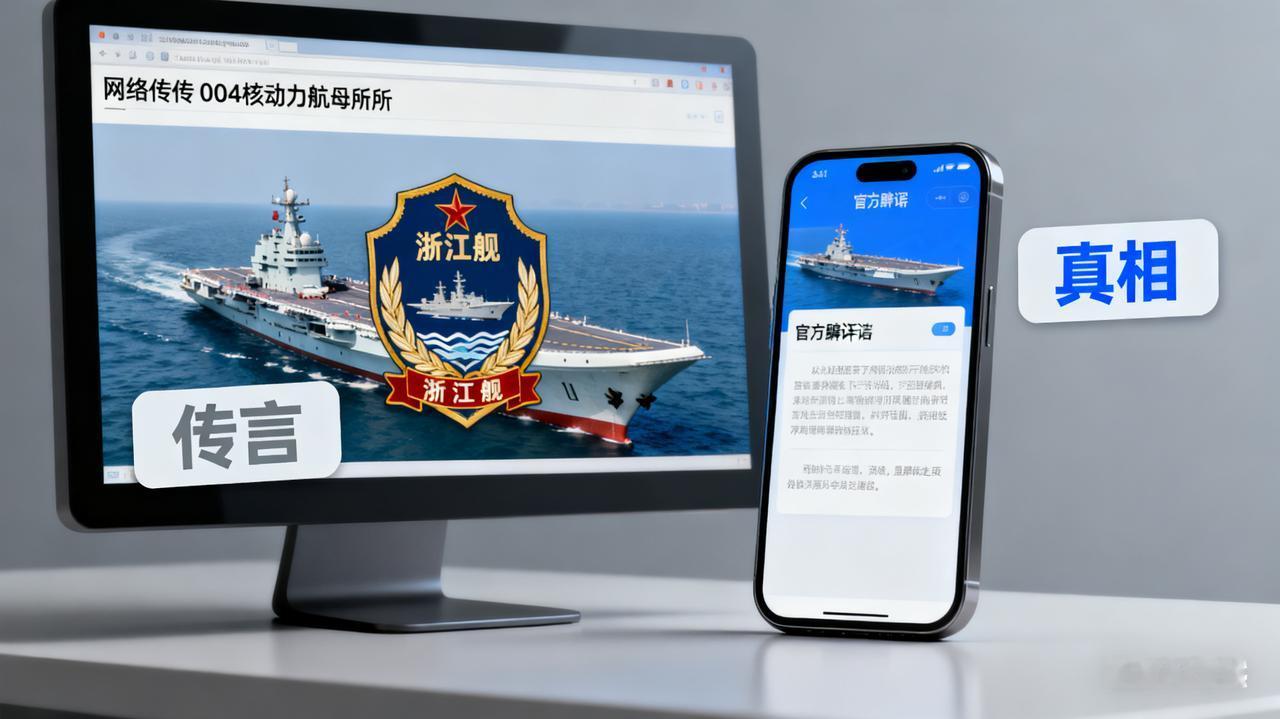 离谱！004核动力航母命名叫浙江舰？到底是真是假？近日，“004核动力航母
