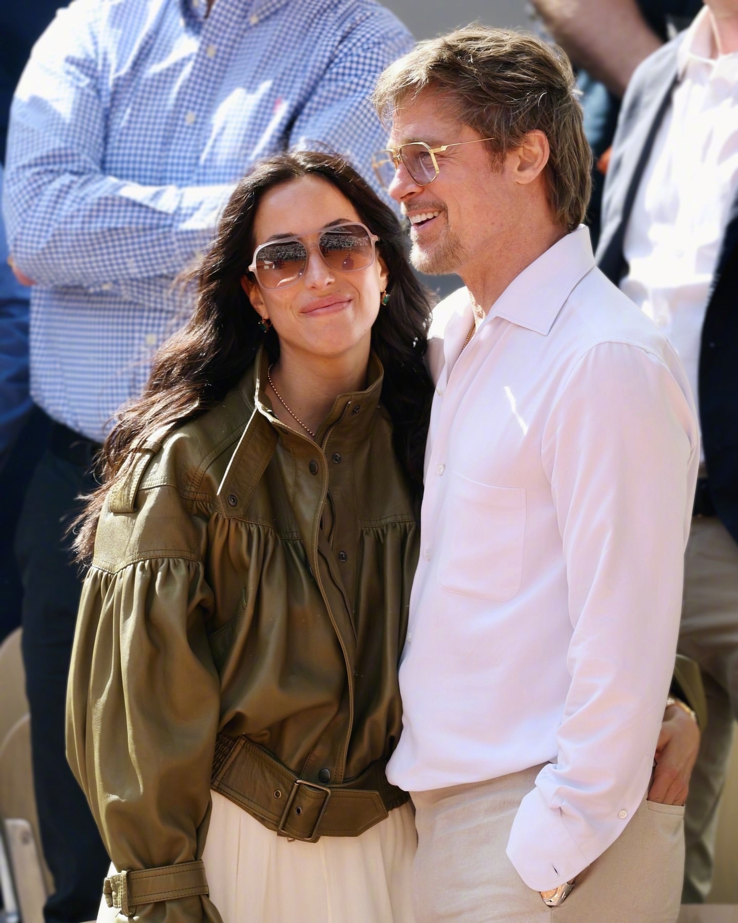 2026年法国网球公开赛第14比赛日的女单决赛现场，布拉德皮特BradPitt