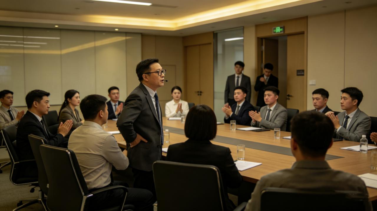 部门开季度总结会，领导让每个人说一条“身边同事的闪光点”。大家轮流说，气氛融洽