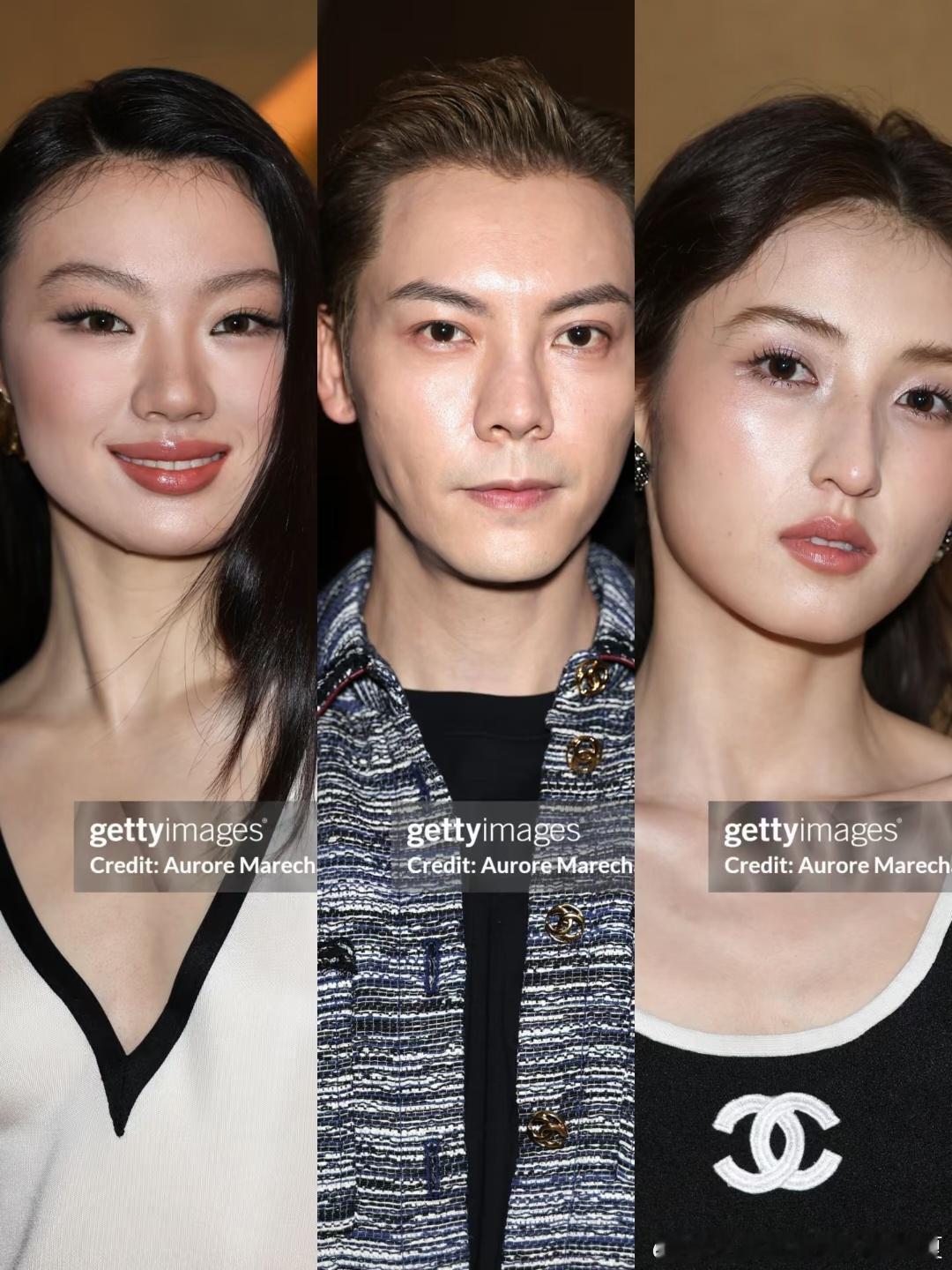 单依纯张子枫陈伟霆养眼的仨人儿闪耀巴黎！第一次见这样的张子枫单依纯G社生