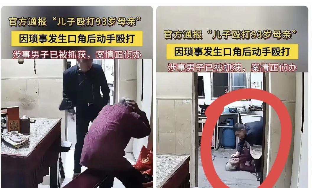 江苏杨某为什么要殴打93岁的老妈呢？​原来杨某在电脑上和妹妹通话，他们两个不知