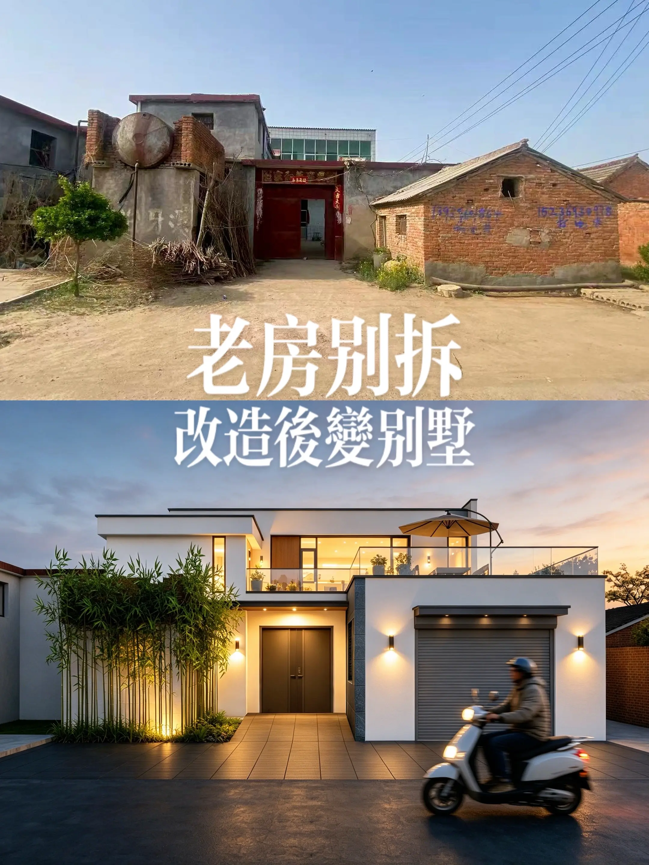 老房别拆，改造后变别墅。