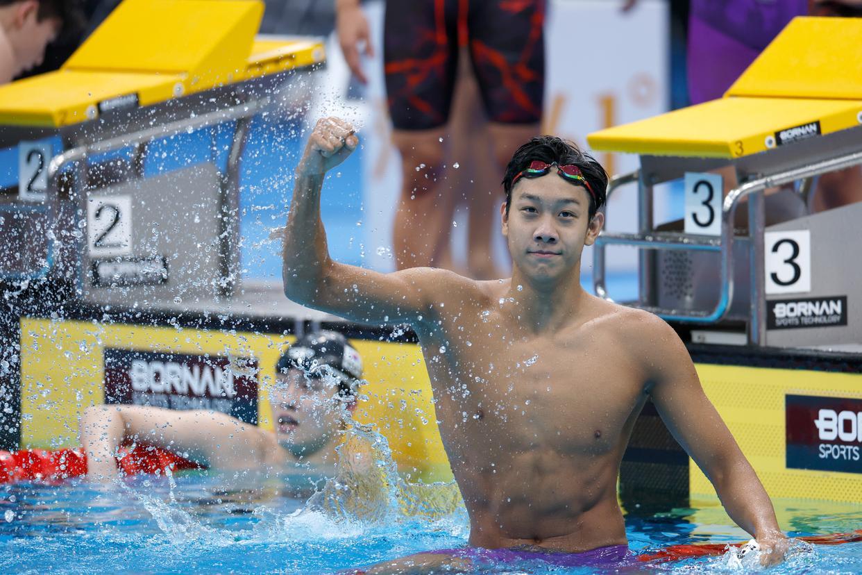 中国接力惊天大逆转破亚洲纪录夺冠！9月21日，在亚运游泳男子4x200米自由泳