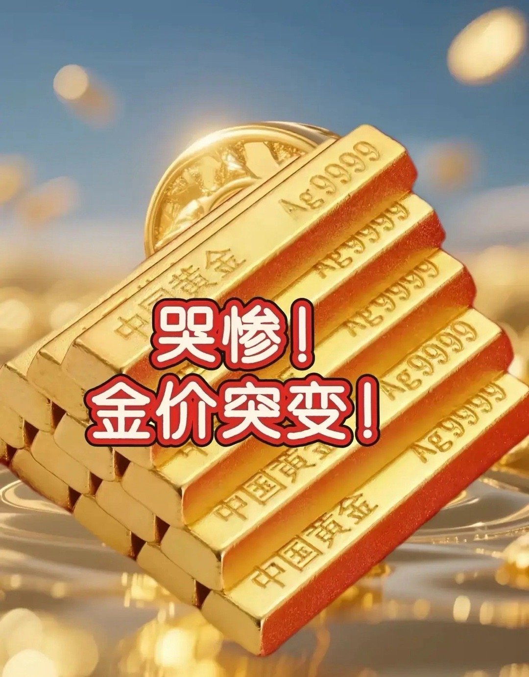 惨了！惨了！金价突变！失控了！5月26号的金价真的太绝啦！二、手里囤着金条的人都