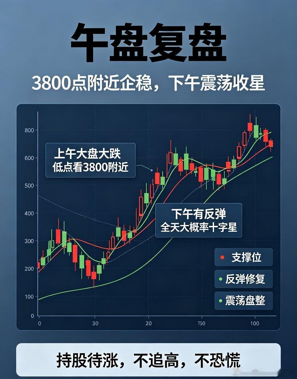 大盘午盘复盘：探底企稳震荡收星为主今日上午A股大盘出现明显回调杀跌，盘面整体走