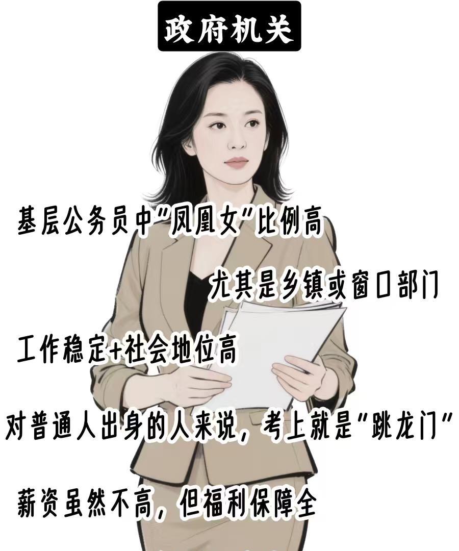 体制内，“凤凰女”扎堆的5大单位，最后一个你绝对想不到！