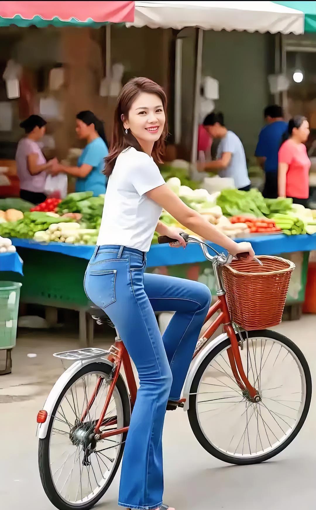 刘涛蹲在菜市场挑菜！摊主塞给她半兜免费菜，路过的大姐半天没认出是她她穿洗得起