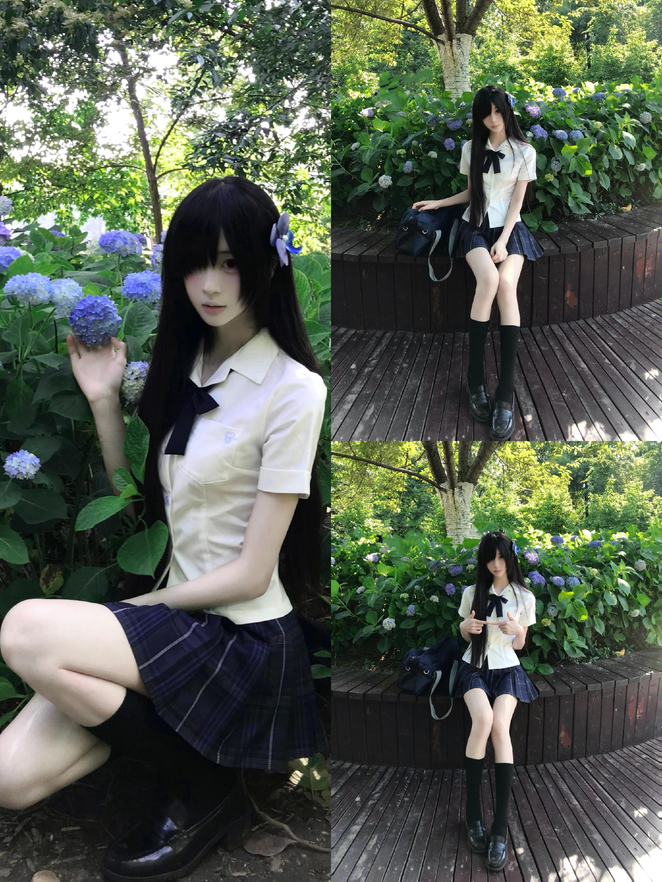 开襟衬衫简单搭。