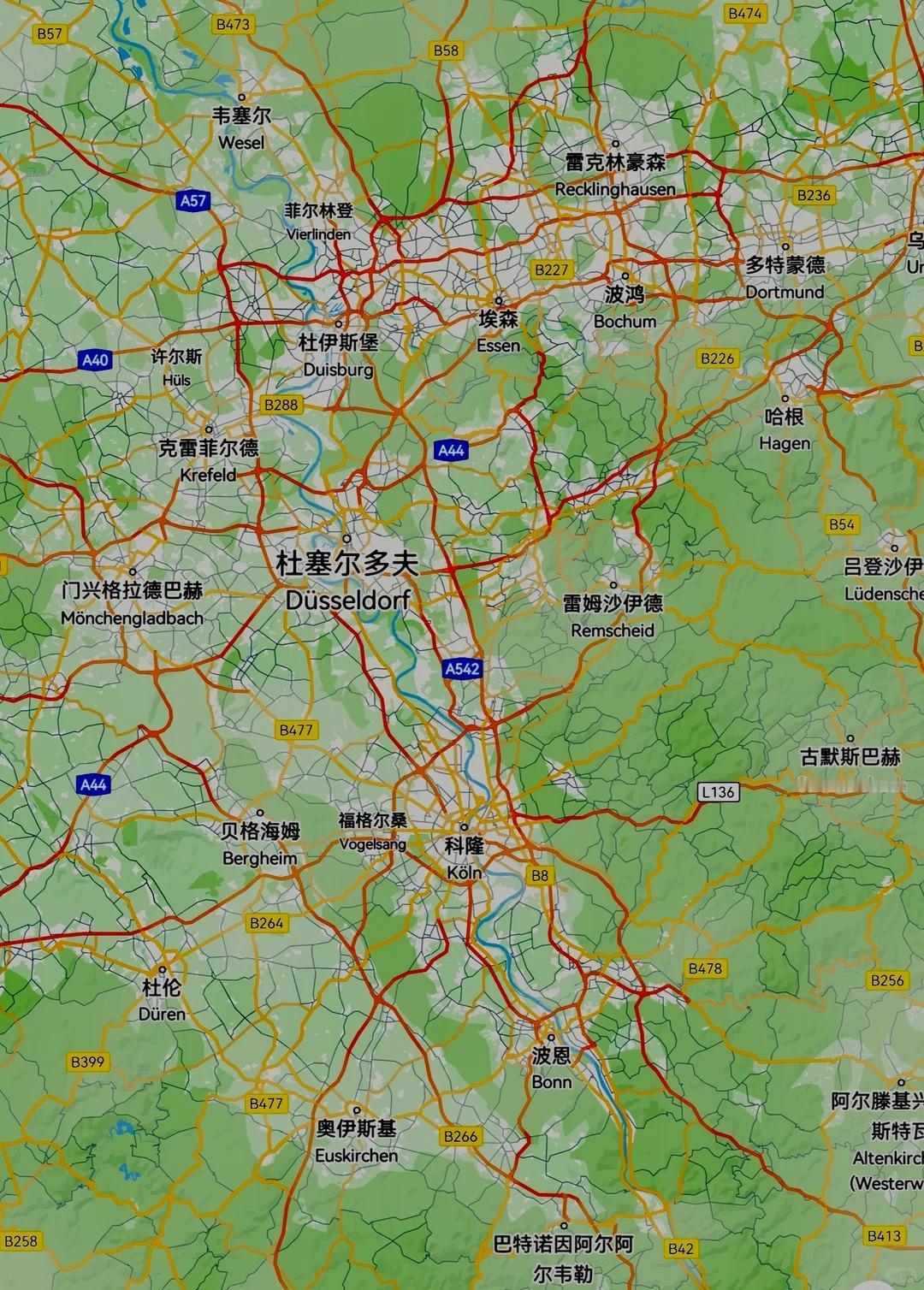 全球范围来看只有中西欧一片地区（比荷卢，德国西部原联邦德国，瑞士，意大利罗马以北