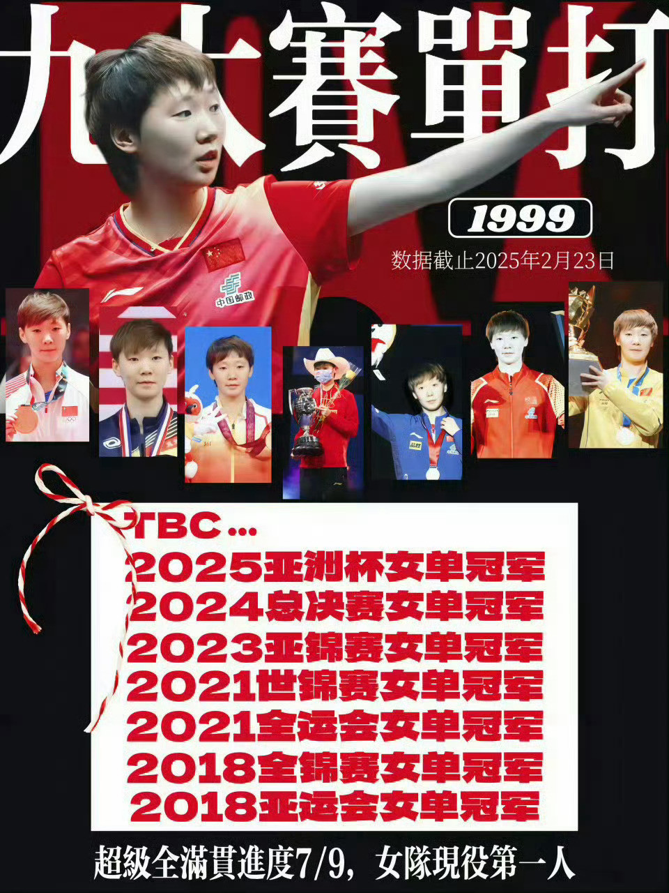 段翔说孙颖莎王曼昱水平差不多九大赛进度到7️⃣现役女队全运会乒乓球女单冠军全运会